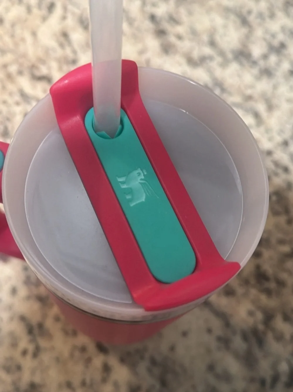 Stanley Quencher H2.0 30oz Insulated Tumbler Handle Lid Straw Passion Pink/Teal